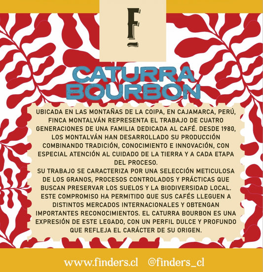 Perú · Cajamarca · Jaén - Variedad - Bourbon Caturro - Finca: Montalvan - Altura: 1.650 msnm - Proceso: Lavado