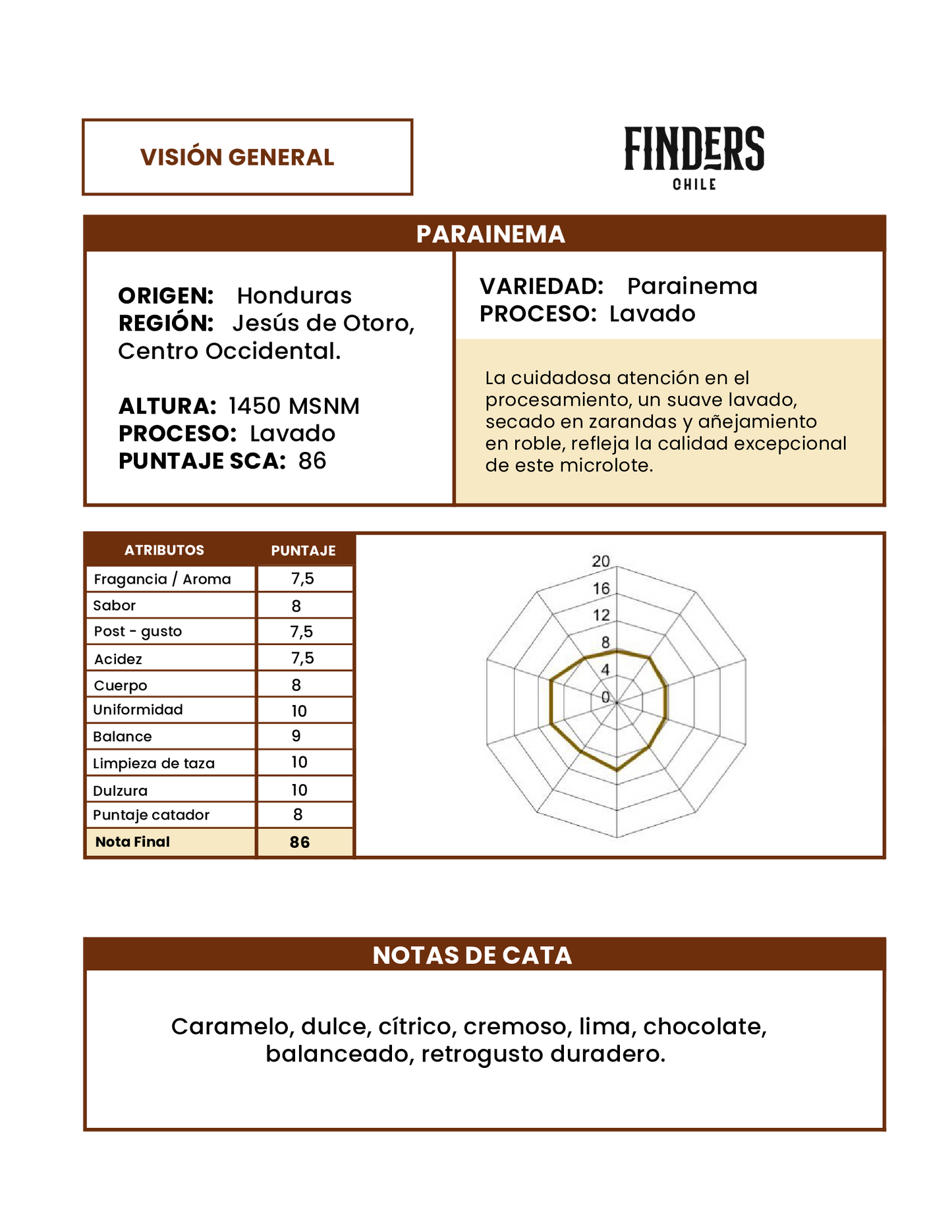 Honduras - Cafe - Parainema - Lavado - Strictly High Grown-European Preparation