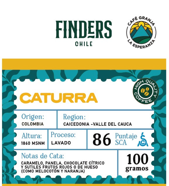 Colombia -  Café -  Caturra- Lavado - Microlote - Finca - Granja La Esperanza