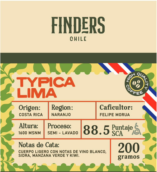 Edicion Limitada - 200 Gramos - Costa Rica - Microlote - Tipica Limon - Semi-Lavado - Finca